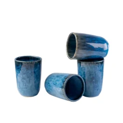 Die moderne Hausfrau Kaffeebecher-Set, Steinzeug Wilde Schlucht