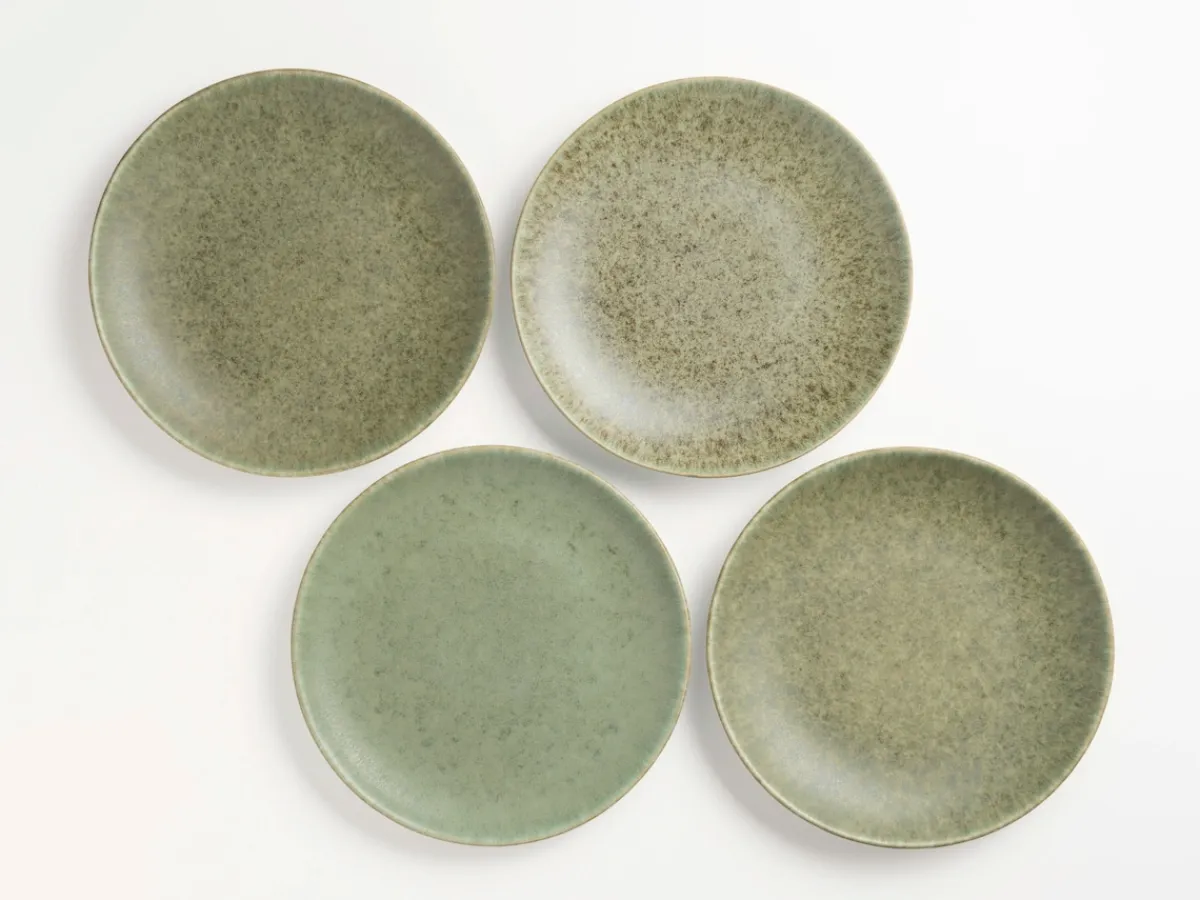 Die moderne Hausfrau Kaffeebecher-Set, Steinzeug Moos'N'Stein Grün