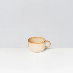 Die moderne Hausfrau Kaffeeobertassen-Set, Steinzeug Nebelwald