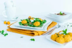 Die moderne Hausfrau Kaffeeservice, Porzellan LA MUSICA 6 x Dessertteller, 6 x Kaffeetasse, 6 x Kaffeeuntertasse