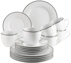 Die moderne Hausfrau Kaffeeservice, Porzellan Nola