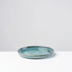 Die moderne Hausfrau Kaffeeservice, Steinzeug TIEFER SEE Blau / Grün