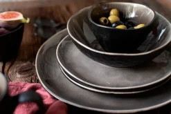 Die moderne Hausfrau Kaffeetassen-Set, Keramik Niara Organic 4 x Kaffeetasse, 4 x Untertasse