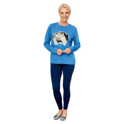 Damen Die moderne Hausfrau ﻿Katzenshirt „Kiki“