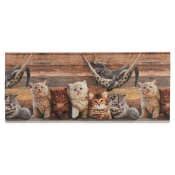 Die moderne Hausfrau Küchenläufer "Katzen" 120x52 cm