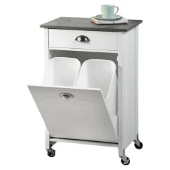 Die moderne Hausfrau Küchenwagen mit Mülltrennsystem und Schublade