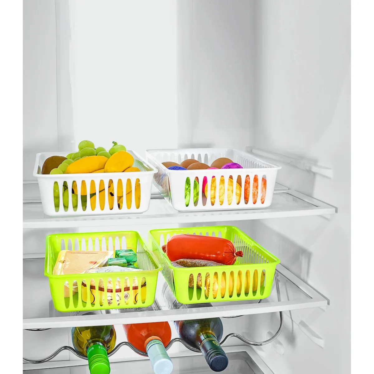 Die moderne Hausfrau Kühlschrank-Aufbewahrungsbox, 4 Stück