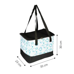 Die moderne Hausfrau Kühltasche blau