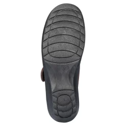 Damen Die moderne Hausfrau Kletthausschuh „Elegant“ schoko