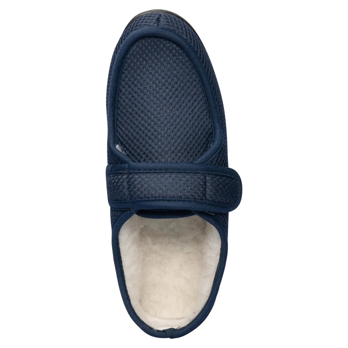 Damen Die moderne Hausfrau Klett-Hausschuh „Unisex“ mit Wolle