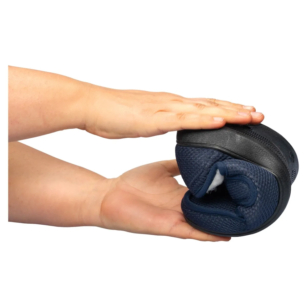 Damen Die moderne Hausfrau Klett-Hausschuh „Unisex“ mit Wolle