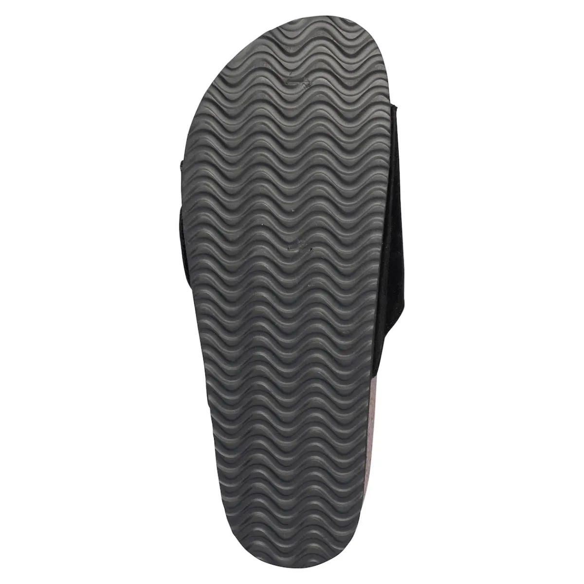 Damen Die moderne Hausfrau Klett-Pantolette „Miriam“ schwarz