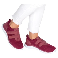 Damen Die moderne Hausfrau Klettschuh „Federleicht“ beere