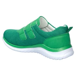 Damen Die moderne Hausfrau Klettschuh „Federleicht“ grün