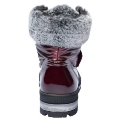 Damen Die moderne Hausfrau Klettstiefel „Leonita“ bordeaux
