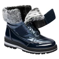 Damen Die moderne Hausfrau Klettstiefel „Leonita“ marine