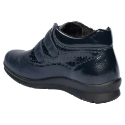 Damen Die moderne Hausfrau Klett-Stiefelette „Helga“ marine