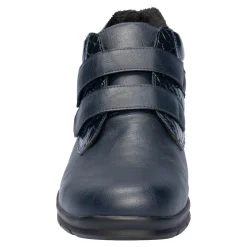 Damen Die moderne Hausfrau Klett-Stiefelette „Helga“ marine