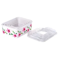 Die moderne Hausfrau Klickdosen-Set "Clematis", 10-teilig