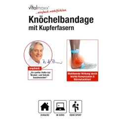 Die moderne Hausfrau Knöchelbandage mit Kupferfasern