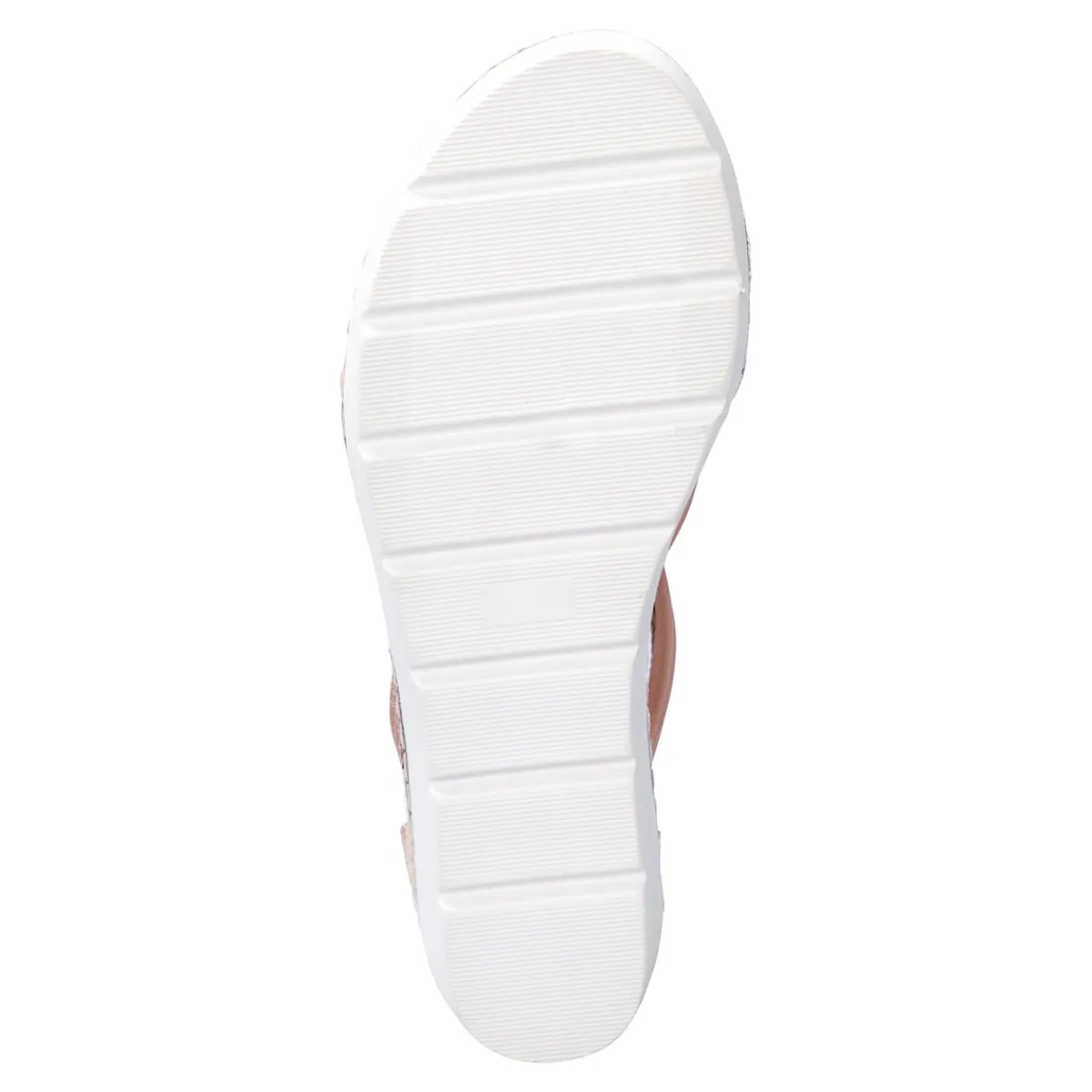 Damen Die moderne Hausfrau Knöchel-Sandalette "Blume" nude