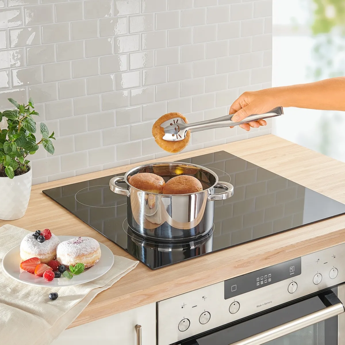 Die moderne Hausfrau Koch- und Frittier-Zange „Katze“