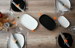 Die moderne Hausfrau Kombiservice, Keramik Isora Schwarz