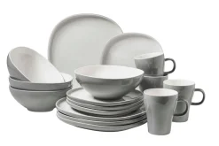 Die moderne Hausfrau Kombiservice, Keramik Isora Grau