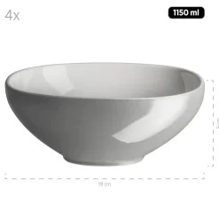 Die moderne Hausfrau Kombiservice, Keramik Isora Grau