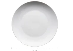 Die moderne Hausfrau Kombiservice, Porzellan BARCA 6 x Speiseteller, 6 x Suppenteller, 6 x Dessertteller, 6 x Kaffeetasse, 6 Kaffeeuntertasse