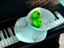 Die moderne Hausfrau Kombiservice, Porzellan CHANSON 6 x Speiseteller, 6 x Suppenteller, 6 x Dessertteller, 6 x Kaffeetasse, 6 Kaffeeuntertasse