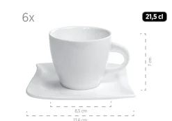 Die moderne Hausfrau Kombiservice, Porzellan LA MUSICA