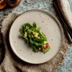 Die moderne Hausfrau Kombiservice, Porzellan Pintar Olivgrau