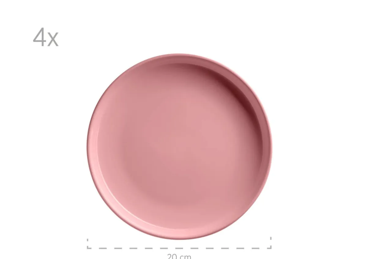 Die moderne Hausfrau Kombiservice, Steinzeug ALENIA Rosa