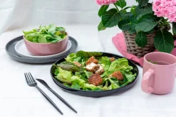 Die moderne Hausfrau Kombiservice, Steinzeug ALENIA Rosa