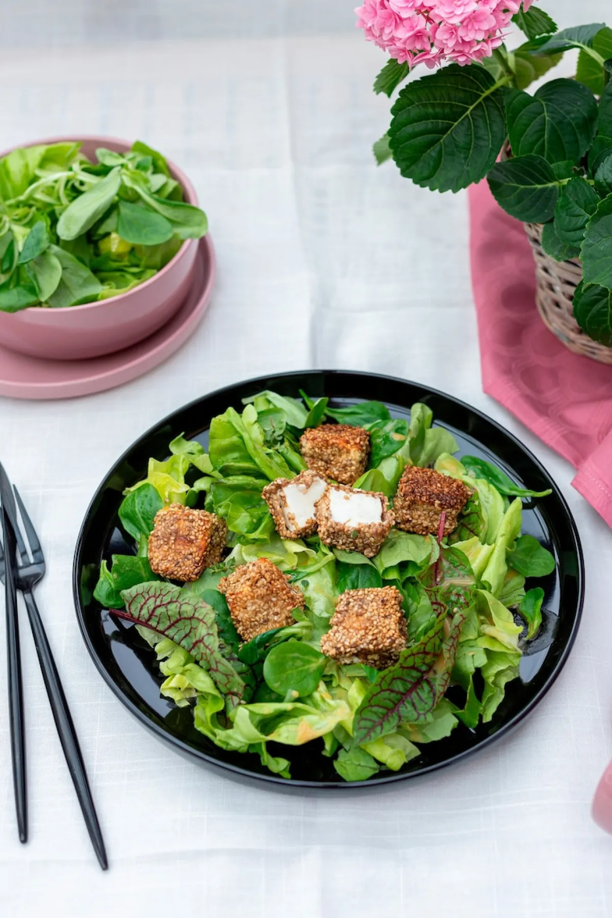 Die moderne Hausfrau Kombiservice, Steinzeug ALENIA Rosa