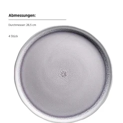 Die moderne Hausfrau Kombiservice, Steinzeug Elea Flieder