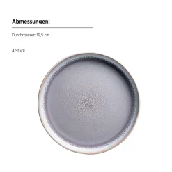 Die moderne Hausfrau Kombiservice, Steinzeug Elea Flieder