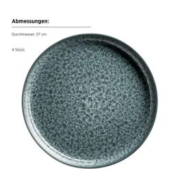 Die moderne Hausfrau Kombiservice, Steinzeug Filippa Grün