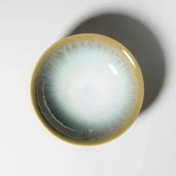 Die moderne Hausfrau Kombiservice, Steinzeug Flussufer blau, grün, weiß