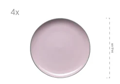 Die moderne Hausfrau Kombiservice, Steinzeug Maila Rosa / Grau / Blau / Grün