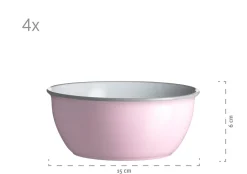 Die moderne Hausfrau Kombiservice, Steinzeug Maila Rosa / Grau / Blau / Grün