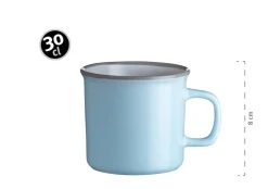 Die moderne Hausfrau Kombiservice, Steinzeug Maila Rosa / Grau / Blau / Grün