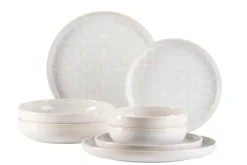 Die moderne Hausfrau Kombiservice, Steinzeug Trad. Tiles Weiß