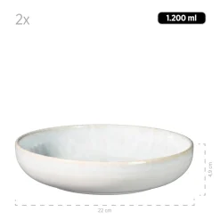 Die moderne Hausfrau Kombiservice, Steinzeug Trad. Tiles Weiß