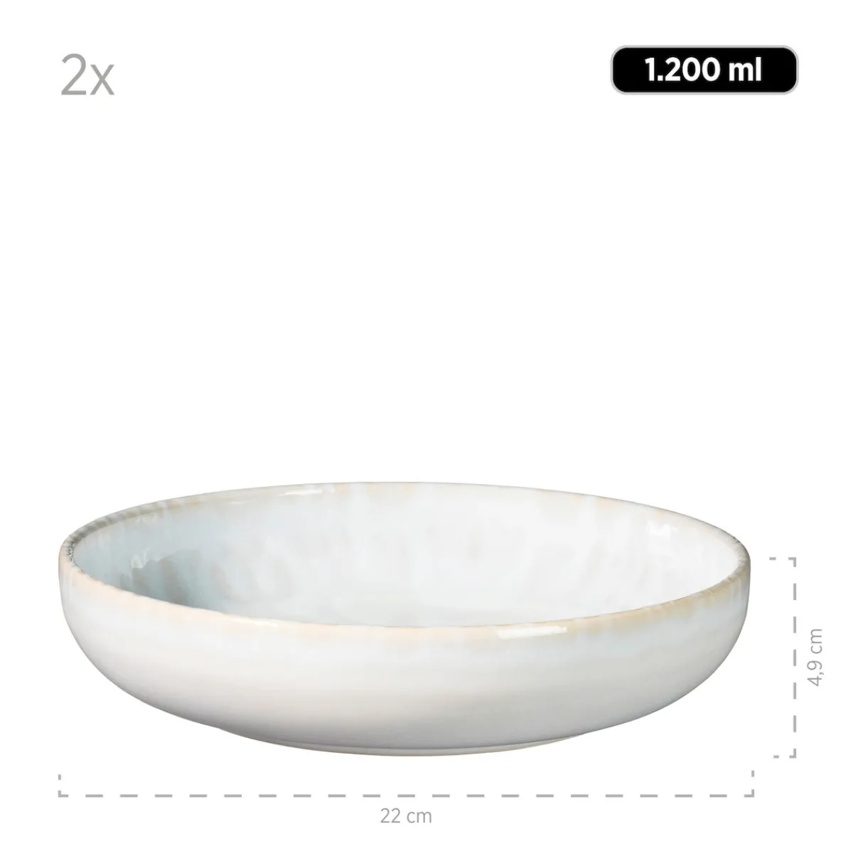 Die moderne Hausfrau Kombiservice, Steinzeug Trad. Tiles Weiß