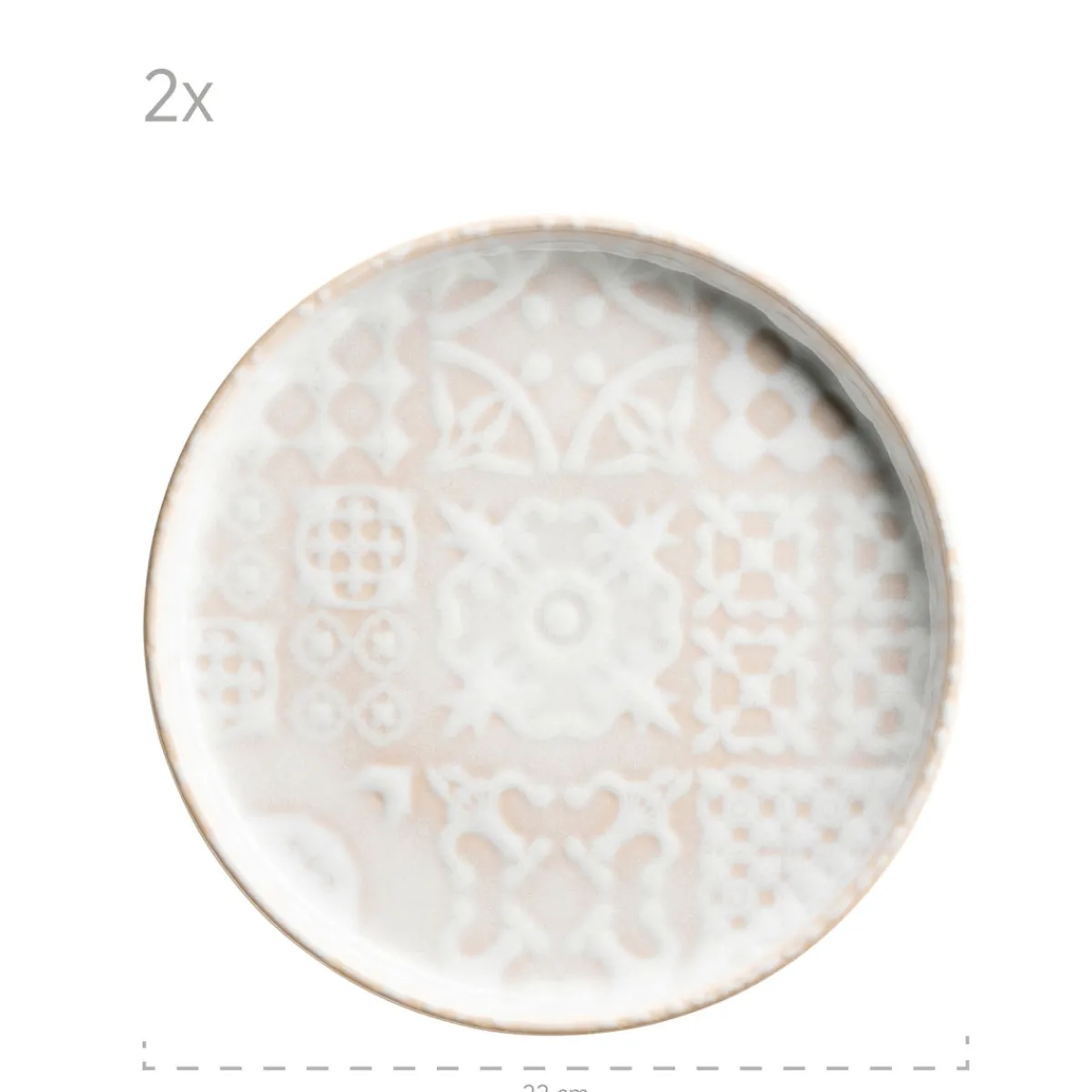 Die moderne Hausfrau Kombiservice, Steinzeug Trad. Tiles Weiß