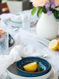 Die moderne Hausfrau Kombiservice, Steinzeug Trad. Tiles Weiß