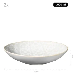 Die moderne Hausfrau Kombiservice, Steinzeug Trad. Tiles Weiß