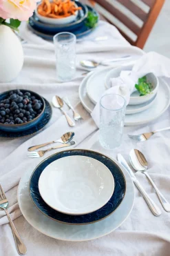 Die moderne Hausfrau Kombiservice, Steinzeug Trad. Tiles Weiß